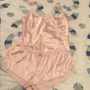 Aerie pink pj set